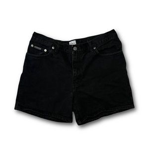 Vintage Calvin Klein Jeans black denim shorts size 10